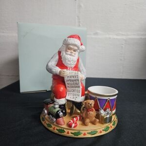 Santa Claus Holiday Candle Holder